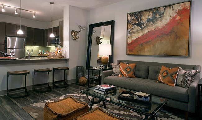 Living Room modern furnished living room